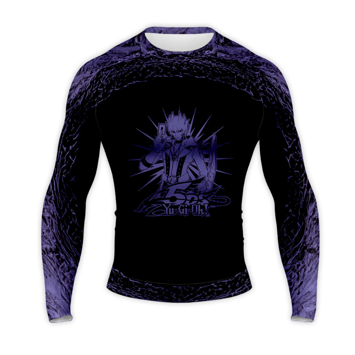 Yugioh! Jack Atlas Surrounded By Glowing Purple Circle Anime Apparel