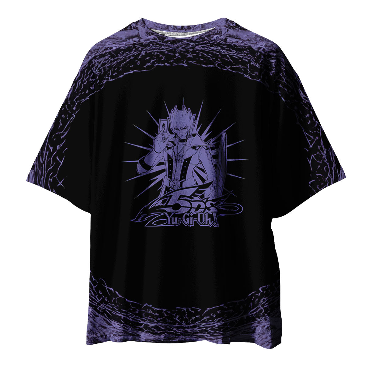 Yugioh! Jack Atlas Surrounded By Glowing Purple Circle Anime Apparel