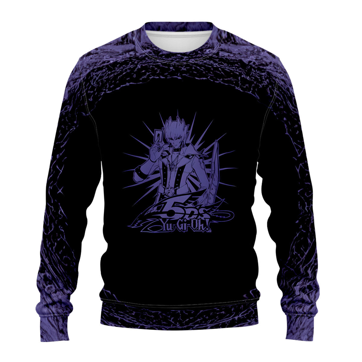 Yugioh! Jack Atlas Surrounded By Glowing Purple Circle Anime Apparel