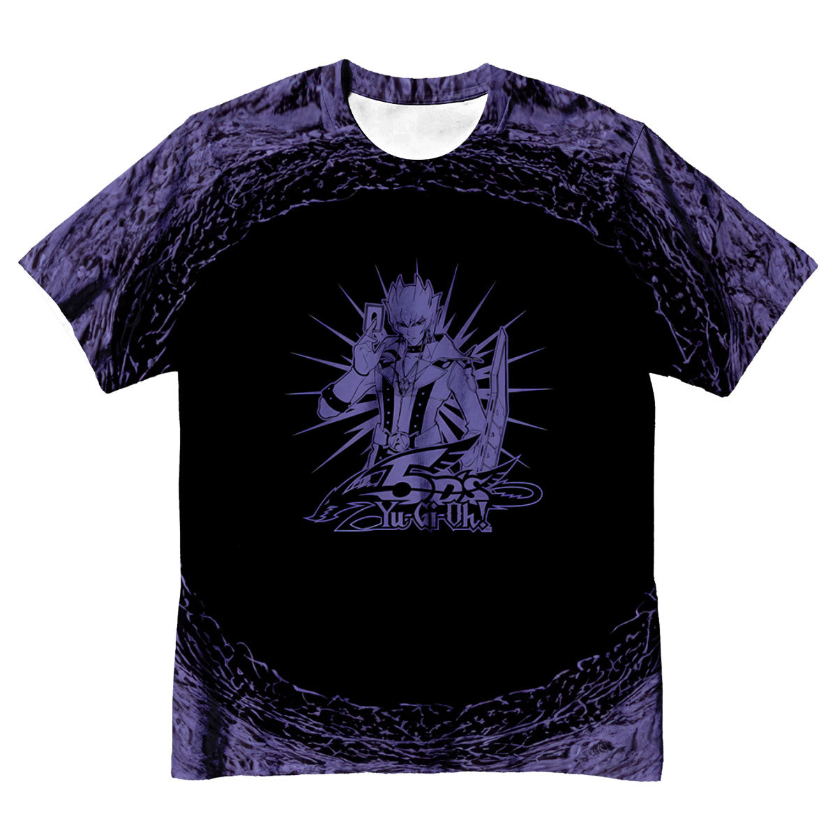 Yugioh! Jack Atlas Surrounded By Glowing Purple Circle Anime Apparel