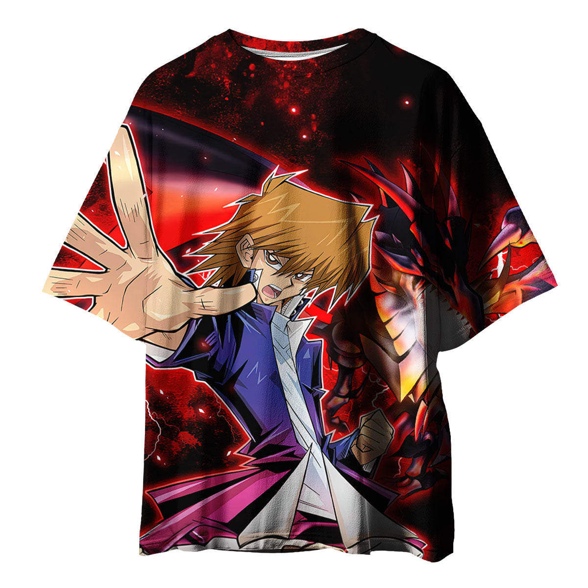 Yugioh Jonouchi Battling Red Dragon Furious Rage Anime Apparel