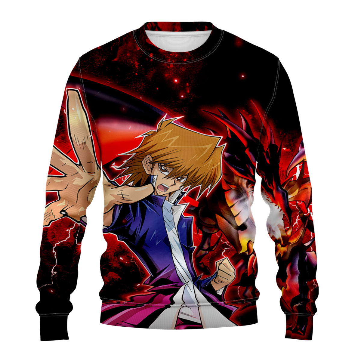 Yugioh Jonouchi Battling Red Dragon Furious Rage Anime Apparel