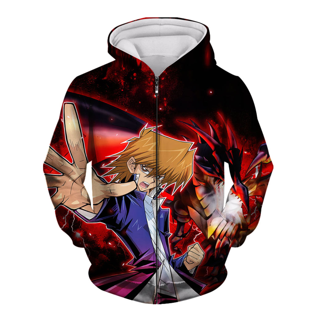 Yugioh Jonouchi Battling Red Dragon Furious Rage Anime Apparel