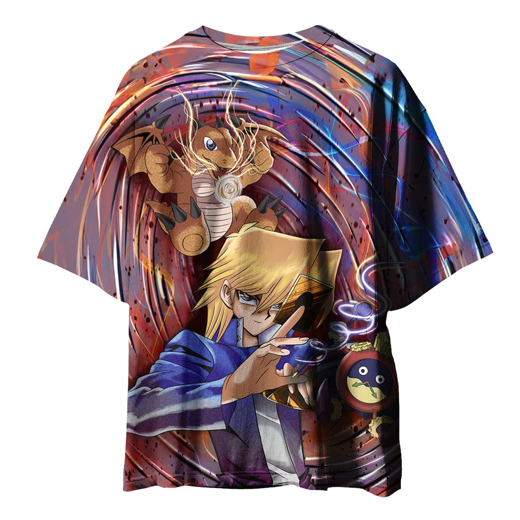 Yugioh Jonouchi With Red Dragon In Battle Anime Apparel