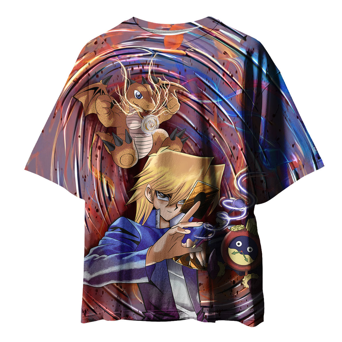Yugioh Jonouchi With Red Dragon In Battle Anime Apparel