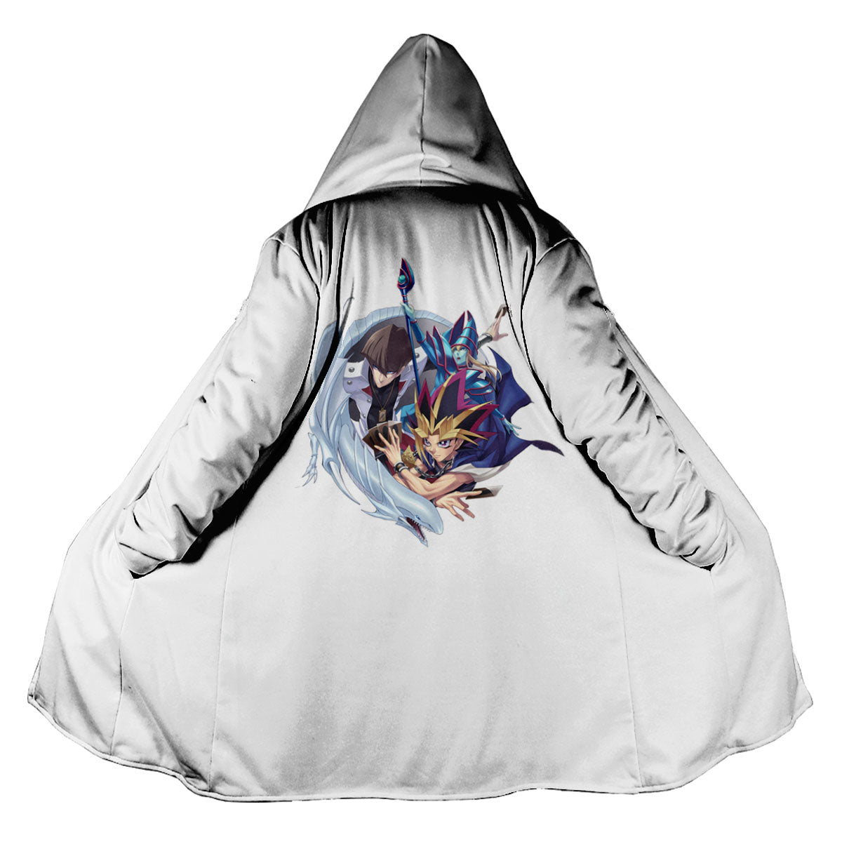 Yugioh Katsuya Jonouchi With Blueeyes White Dragon Battling Anime Apparel
