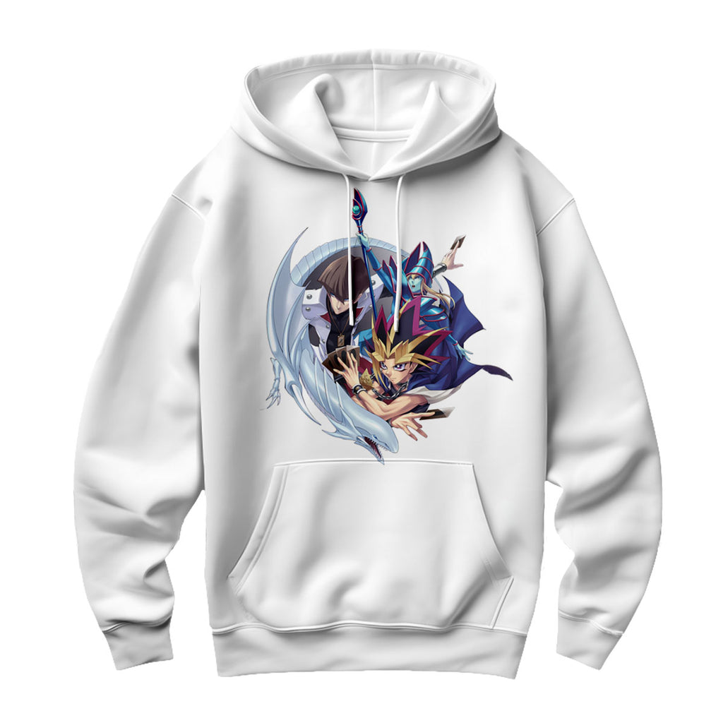 Yugioh Katsuya Jonouchi With Blueeyes White Dragon Battling Anime Apparel