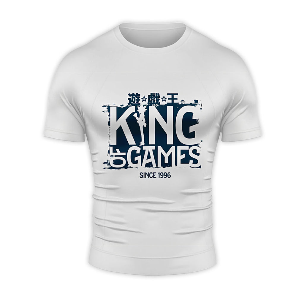 Yugioh Logo Blue And White Color Scheme Anime Apparel