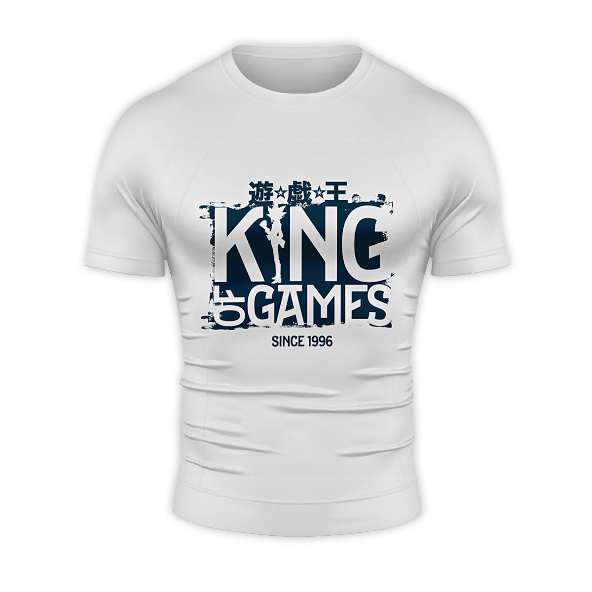 Yugioh Logo Blue And White Color Scheme Anime Apparel