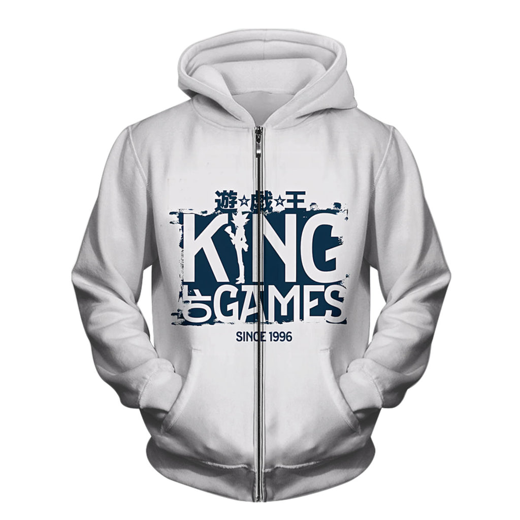 Yugioh Logo Blue And White Color Scheme Anime Apparel
