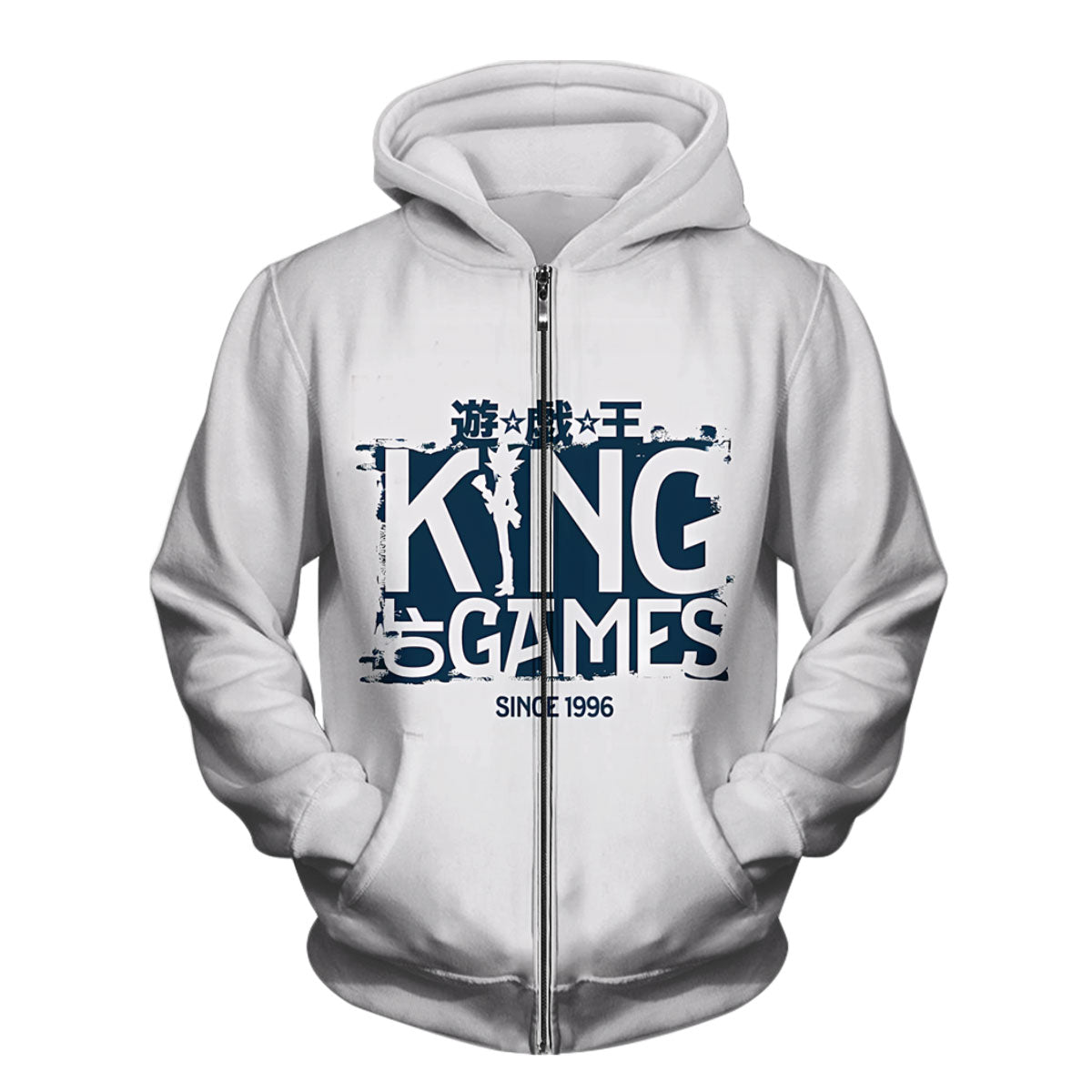 Yugioh Logo Blue And White Color Scheme Anime Apparel