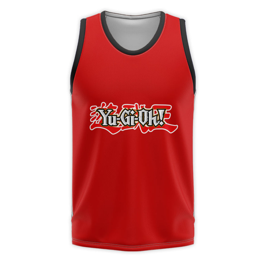 Yugioh Logo On Red Background Anime Apparel