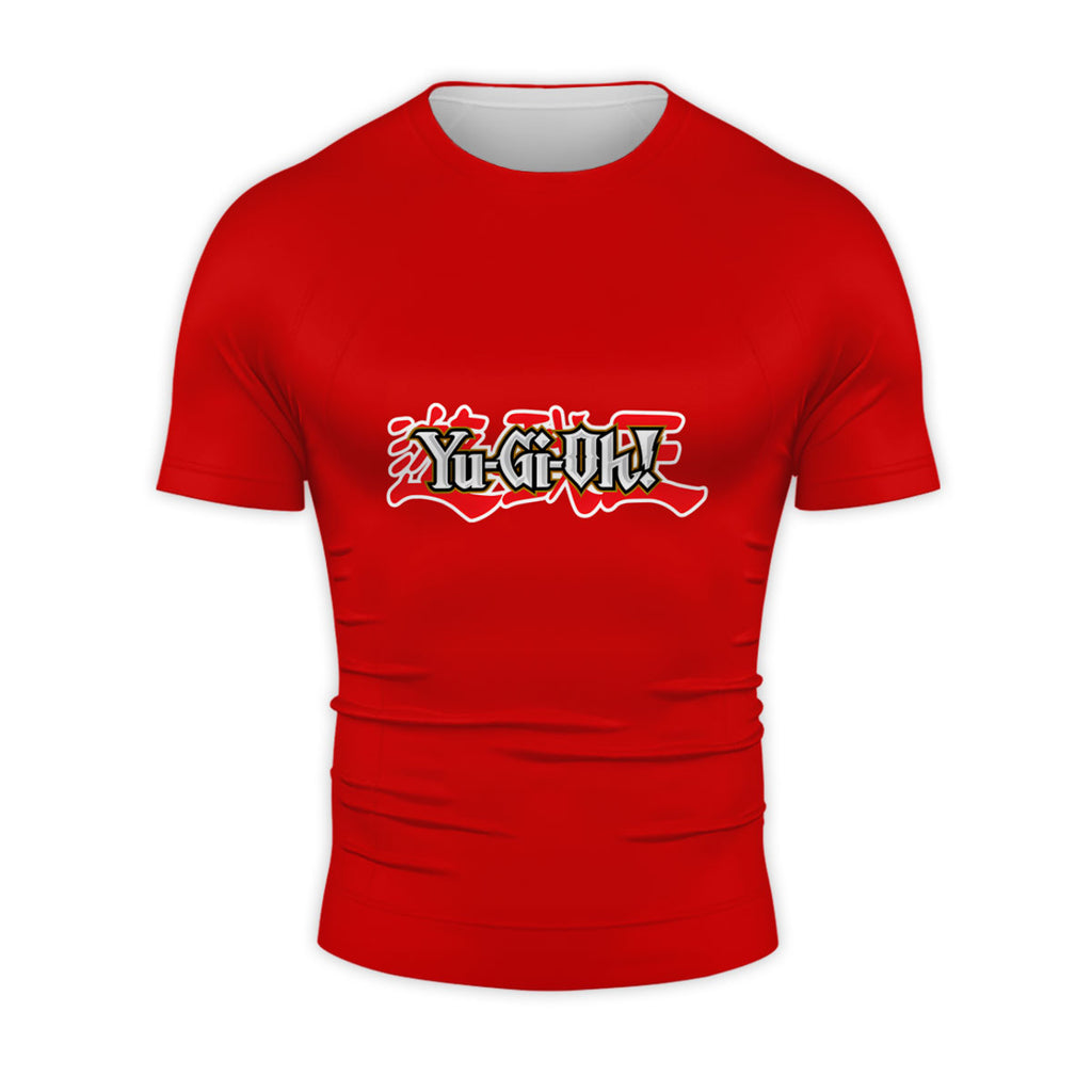 Yugioh Logo On Red Background Anime Apparel