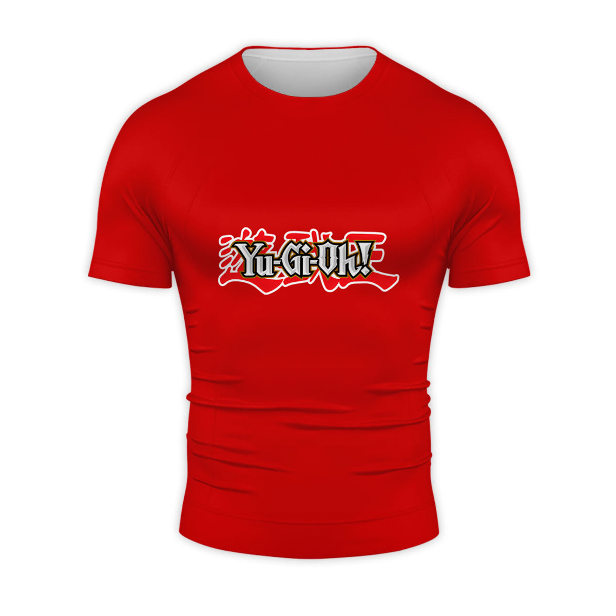 Yugioh Logo On Red Background Anime Apparel