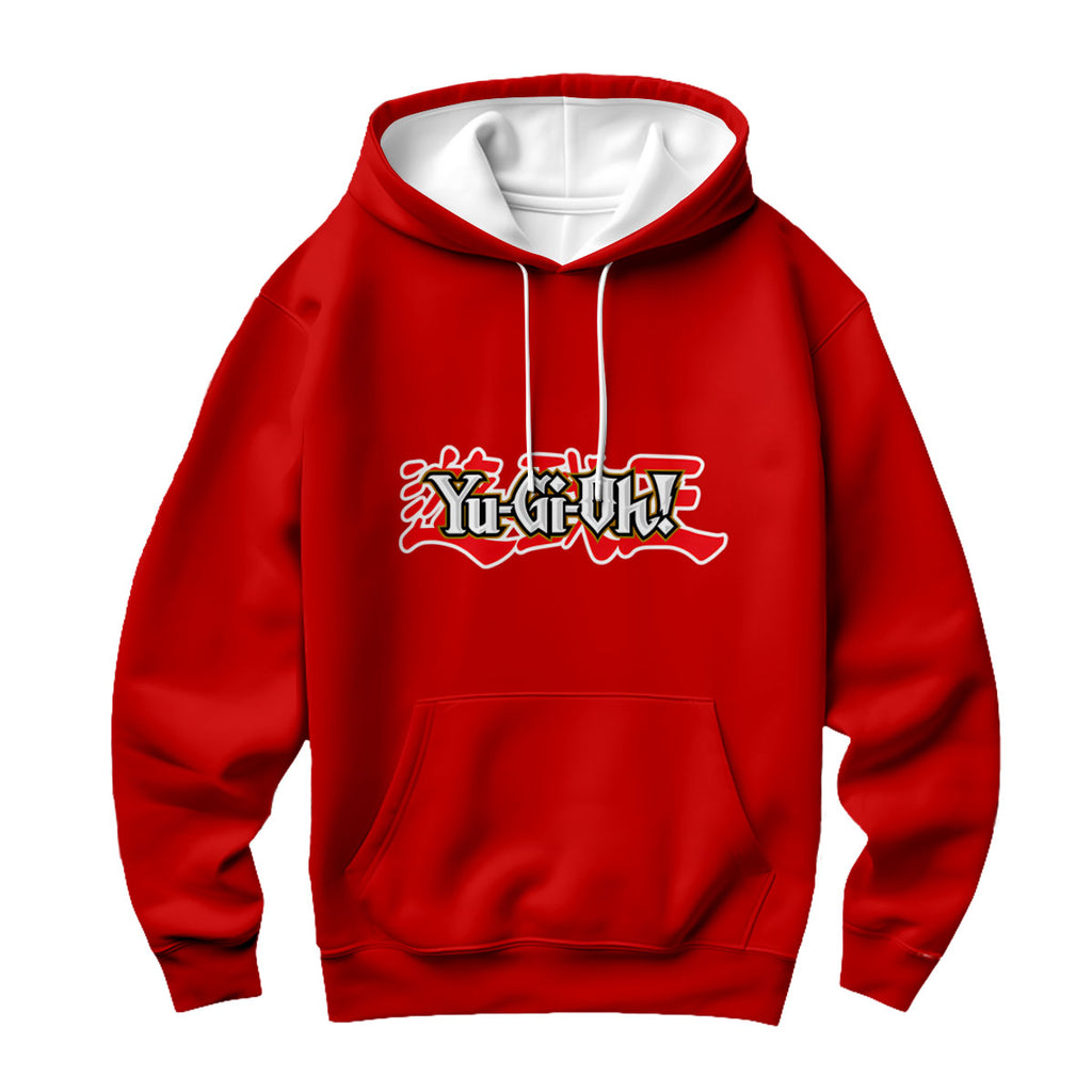Yugioh Logo On Red Background Anime Apparel