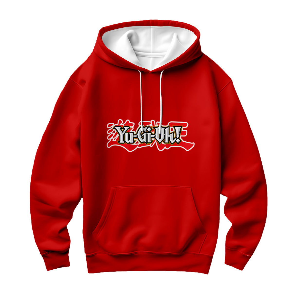 Yugioh Logo On Red Background Anime Apparel