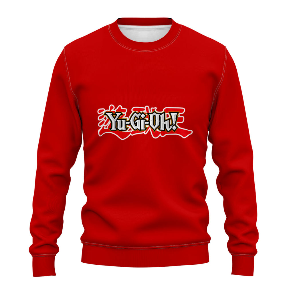 Yugioh Logo On Red Background Anime Apparel