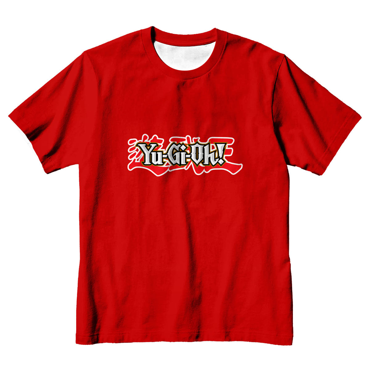 Yugioh Logo On Red Background Anime Apparel