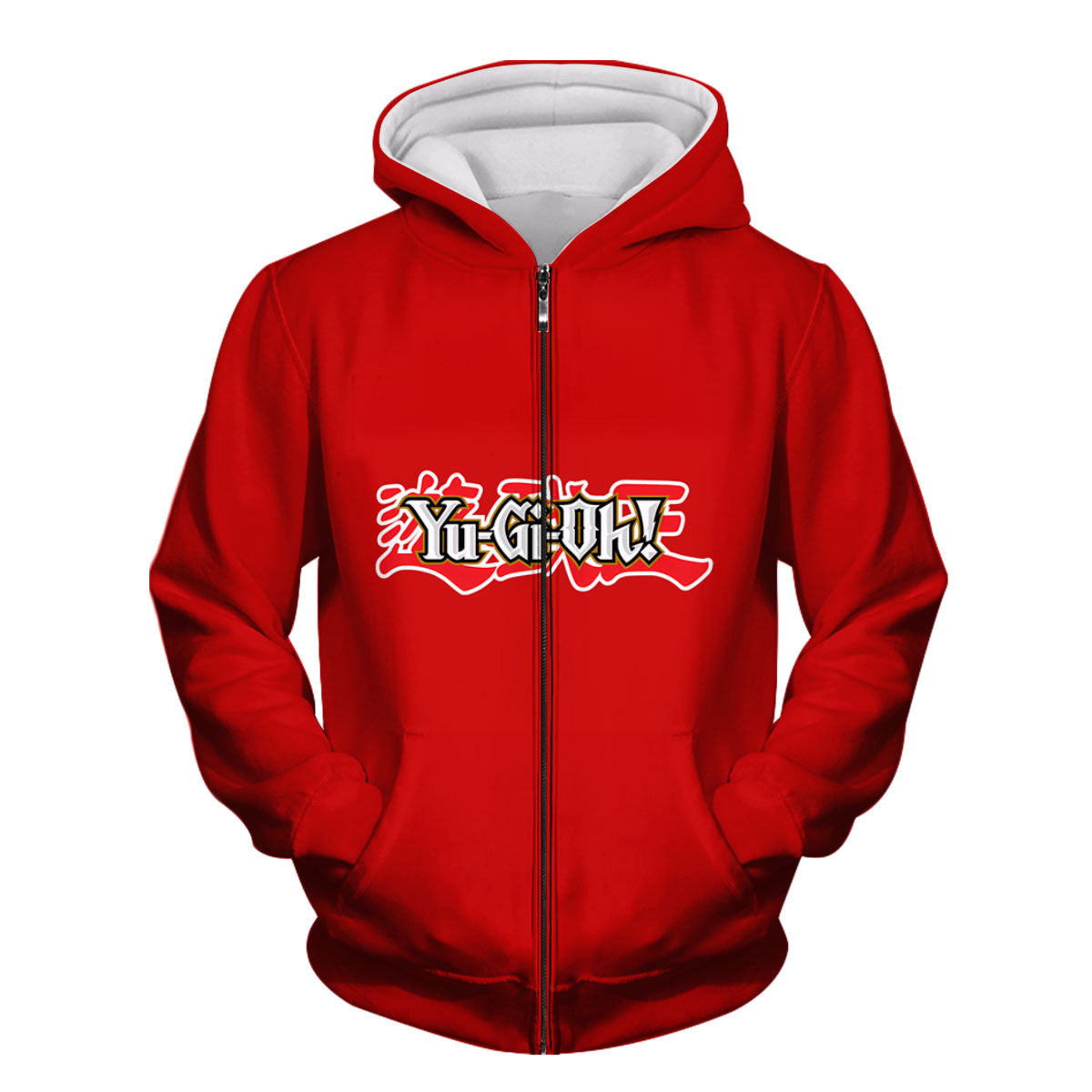 Yugioh Logo On Red Background Anime Apparel