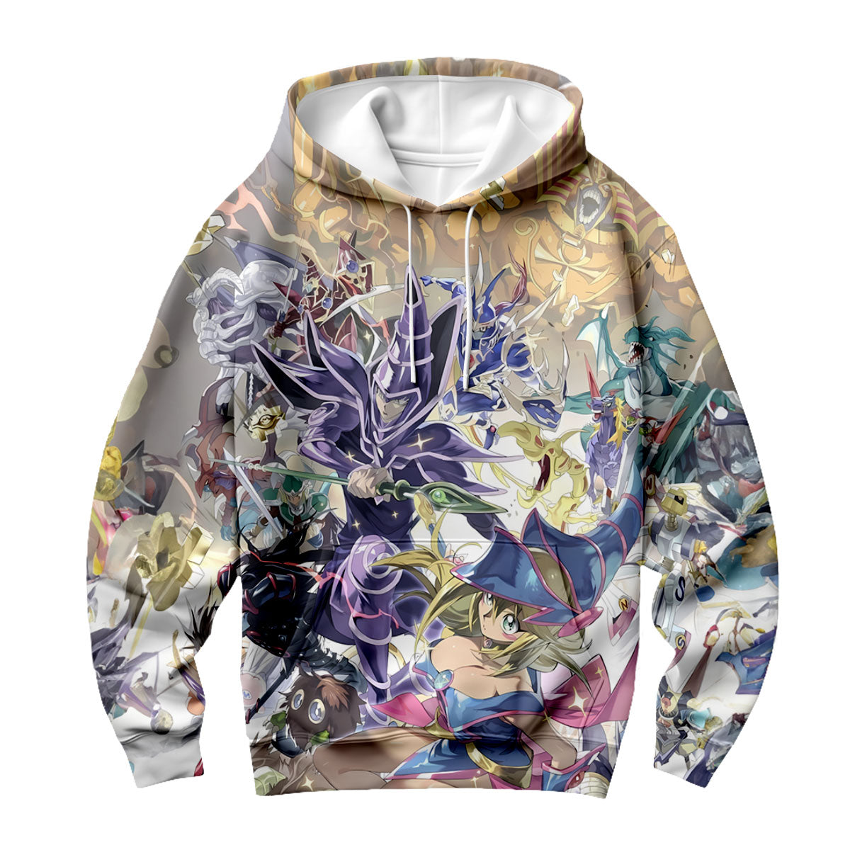 Yugioh Magician Girl Surrounded By Colorful Monsters Yugioh Anime Apparel