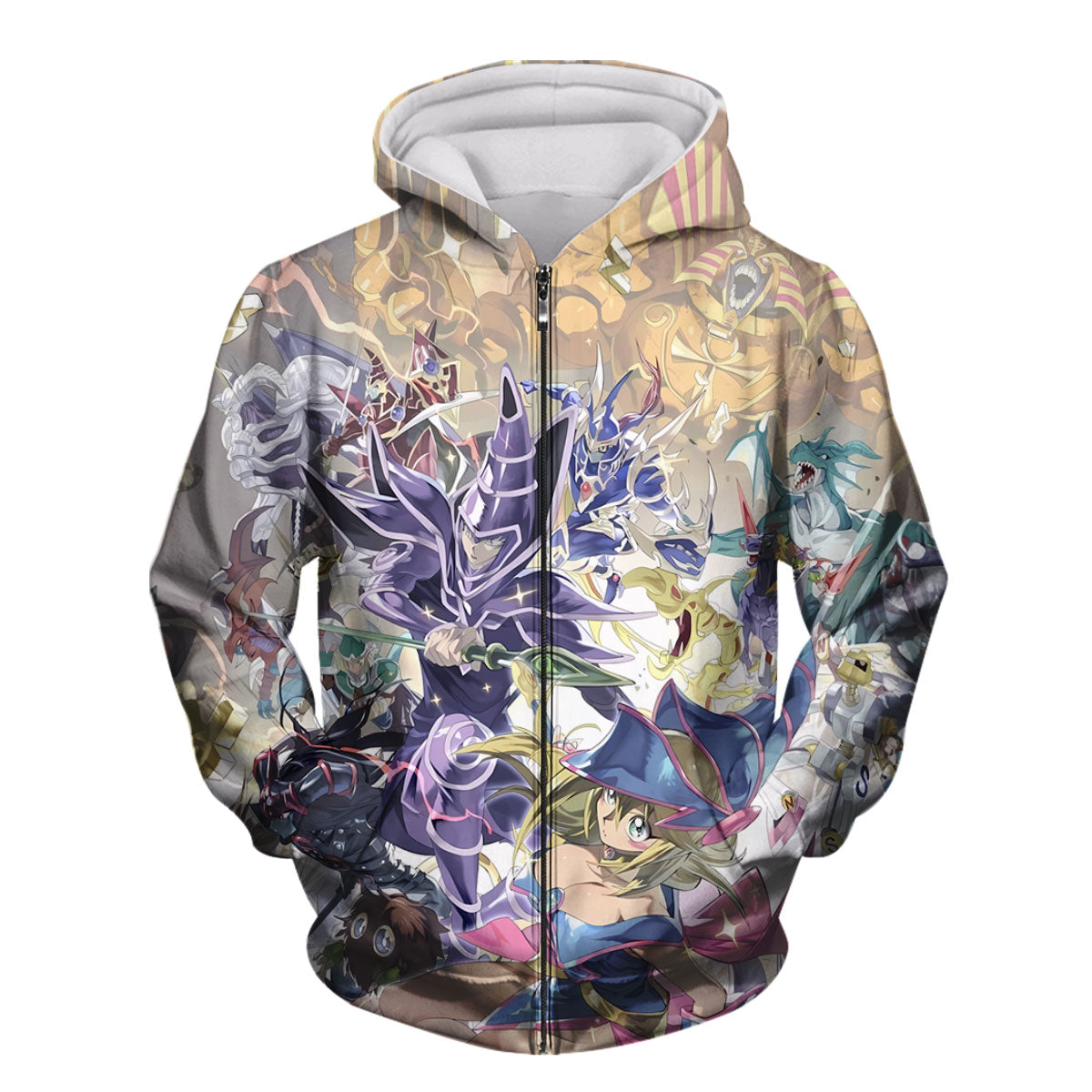 Yugioh Magician Girl Surrounded By Colorful Monsters Yugioh Anime Apparel