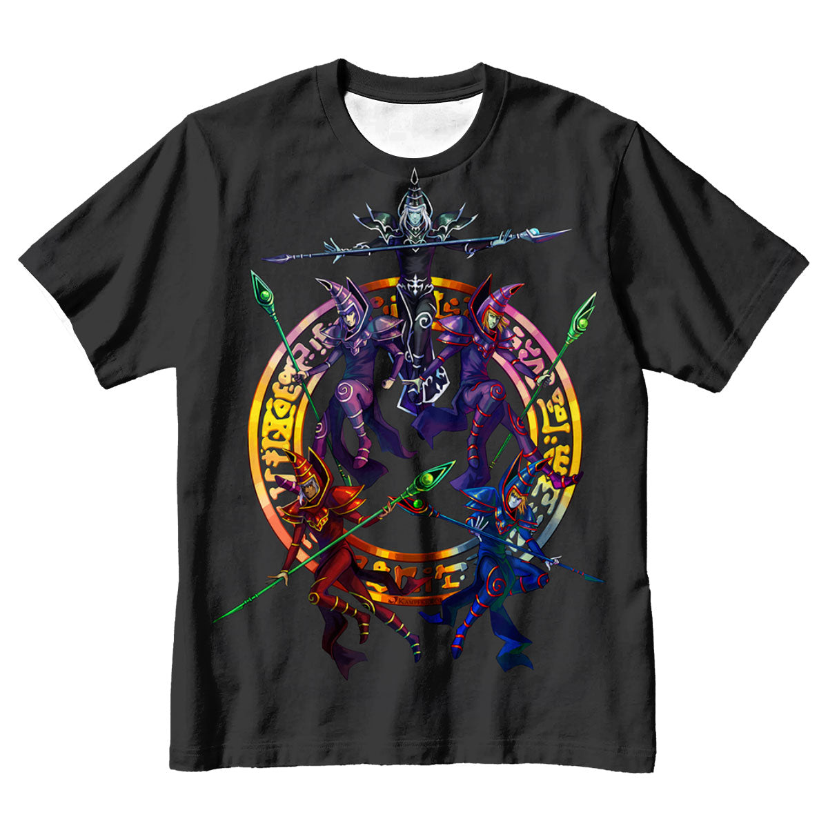 Yugioh Magician Team Forming Circle In Shadows Anime Apparel