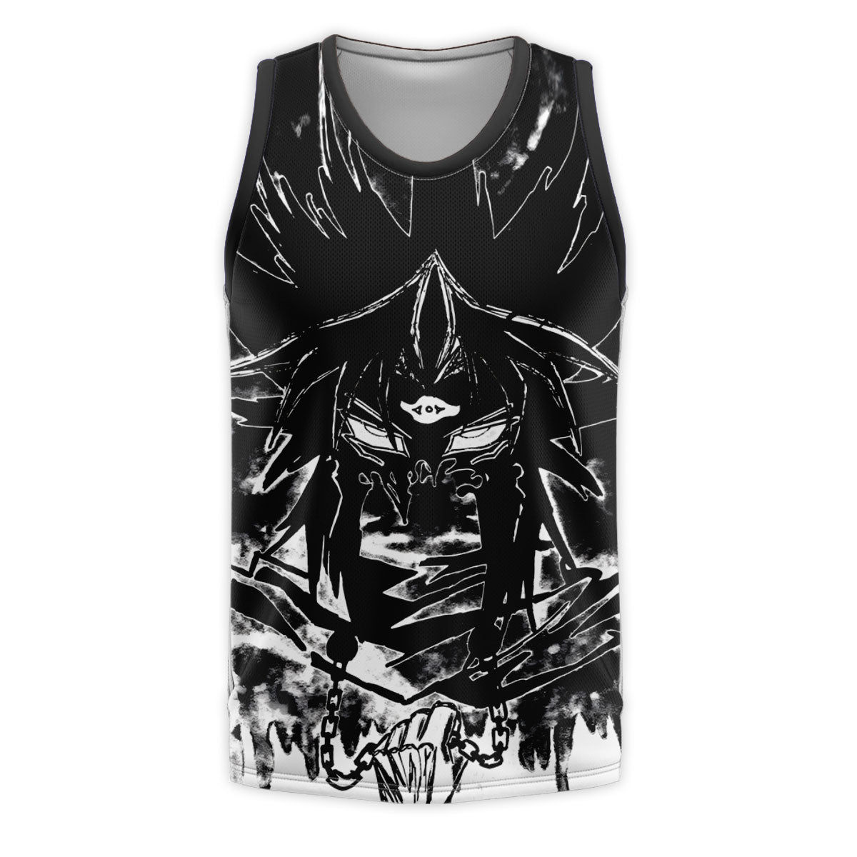 Yugioh Marik Ishtar Black And White Character Illustration Anime Apparel