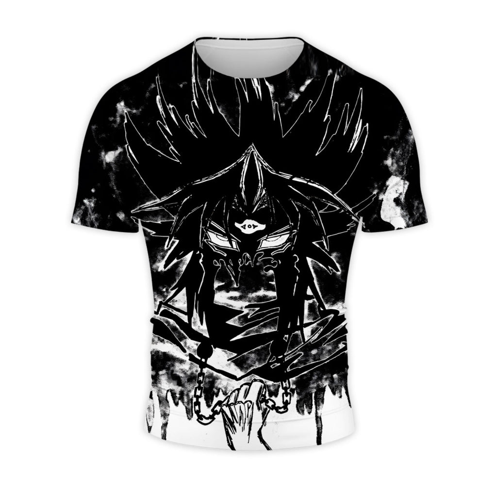 Yugioh Marik Ishtar Black And White Character Illustration Anime Apparel
