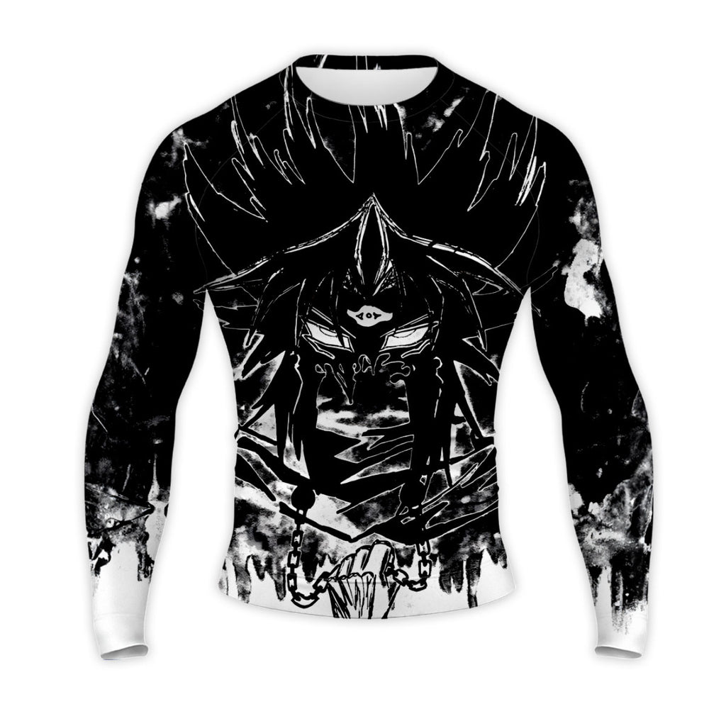 Yugioh Marik Ishtar Black And White Character Illustration Anime Apparel