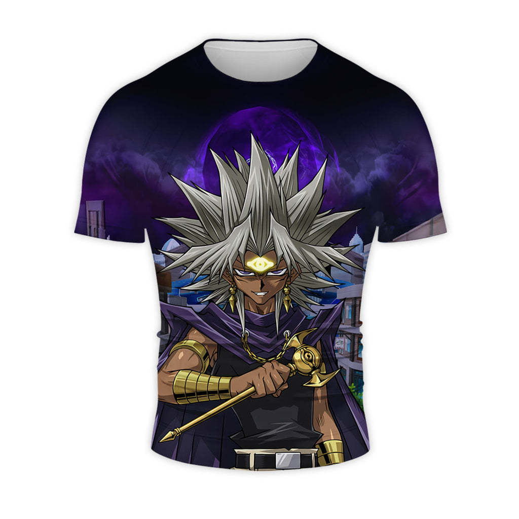 Yugioh Marik Ishtar Holding A Purple Staff Anime Apparel