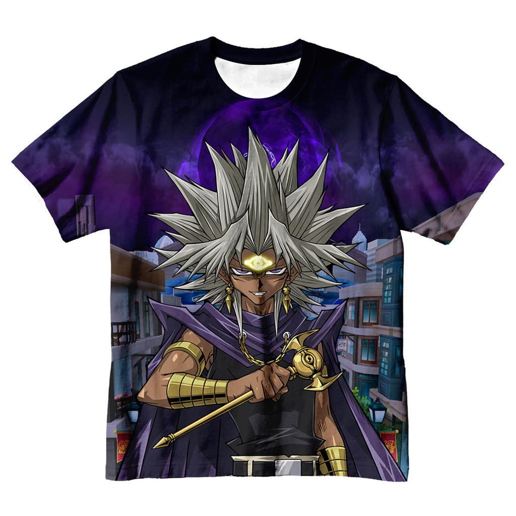 Yugioh Marik Ishtar Holding A Purple Staff Anime Apparel