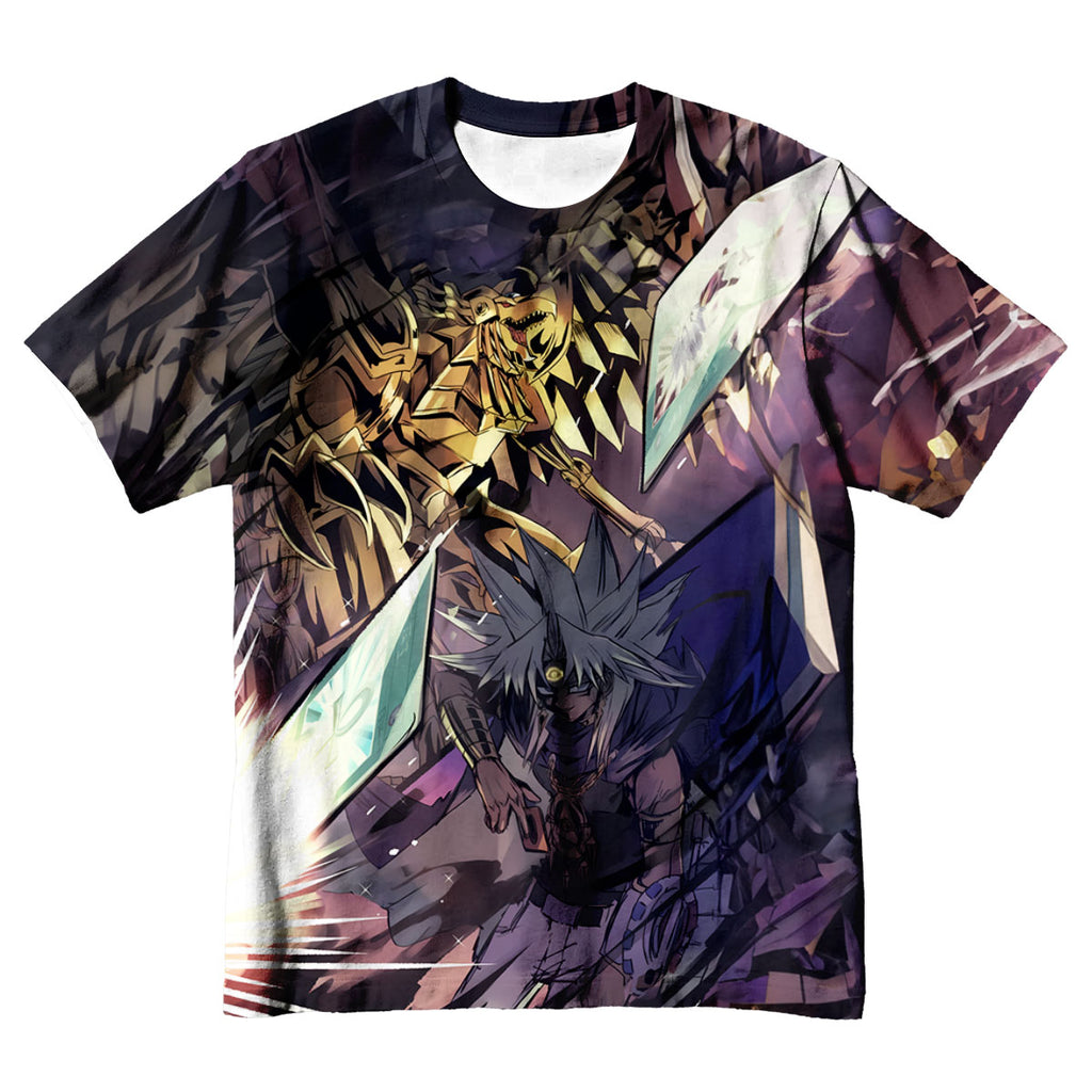 Yugioh Marik Ishtar Standing With Golden Purple Beast Anime Apparel