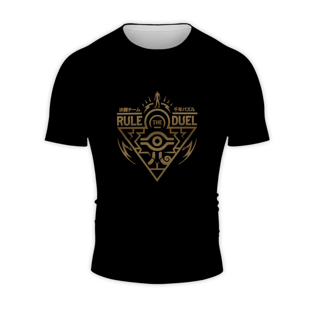 Yugioh Millennium Eye Black Gold Emblem Anime Apparel