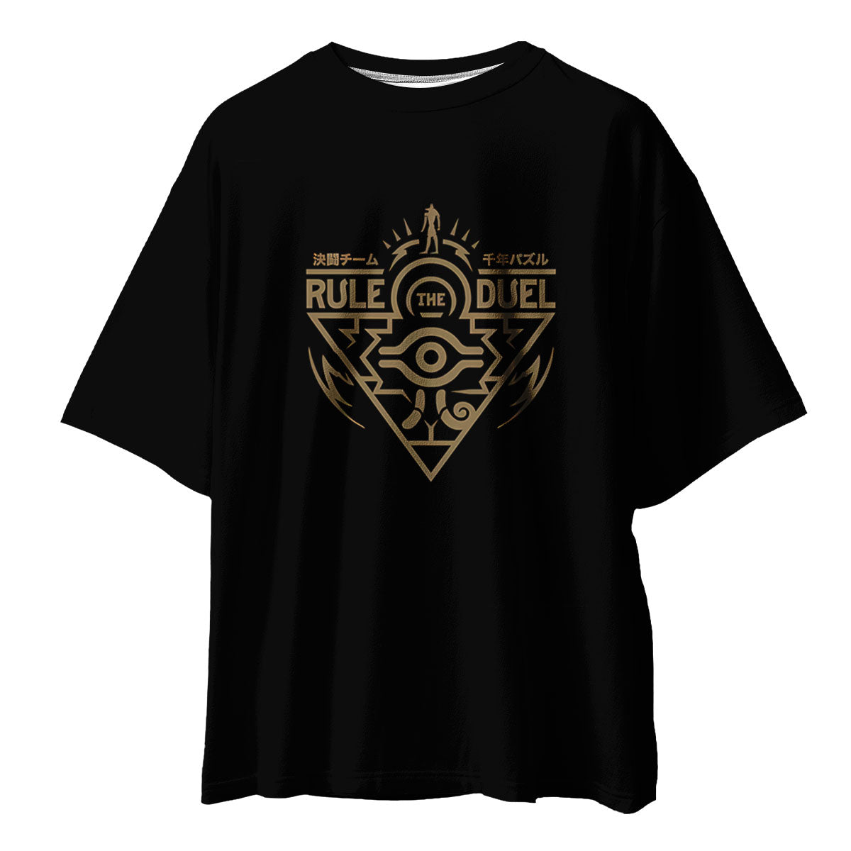 Yugioh Millennium Eye Black Gold Emblem Anime Apparel