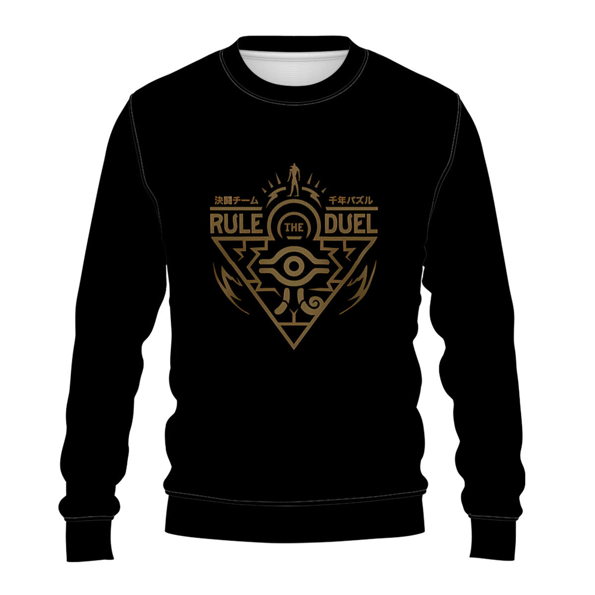 Yugioh Millennium Eye Black Gold Emblem Anime Apparel
