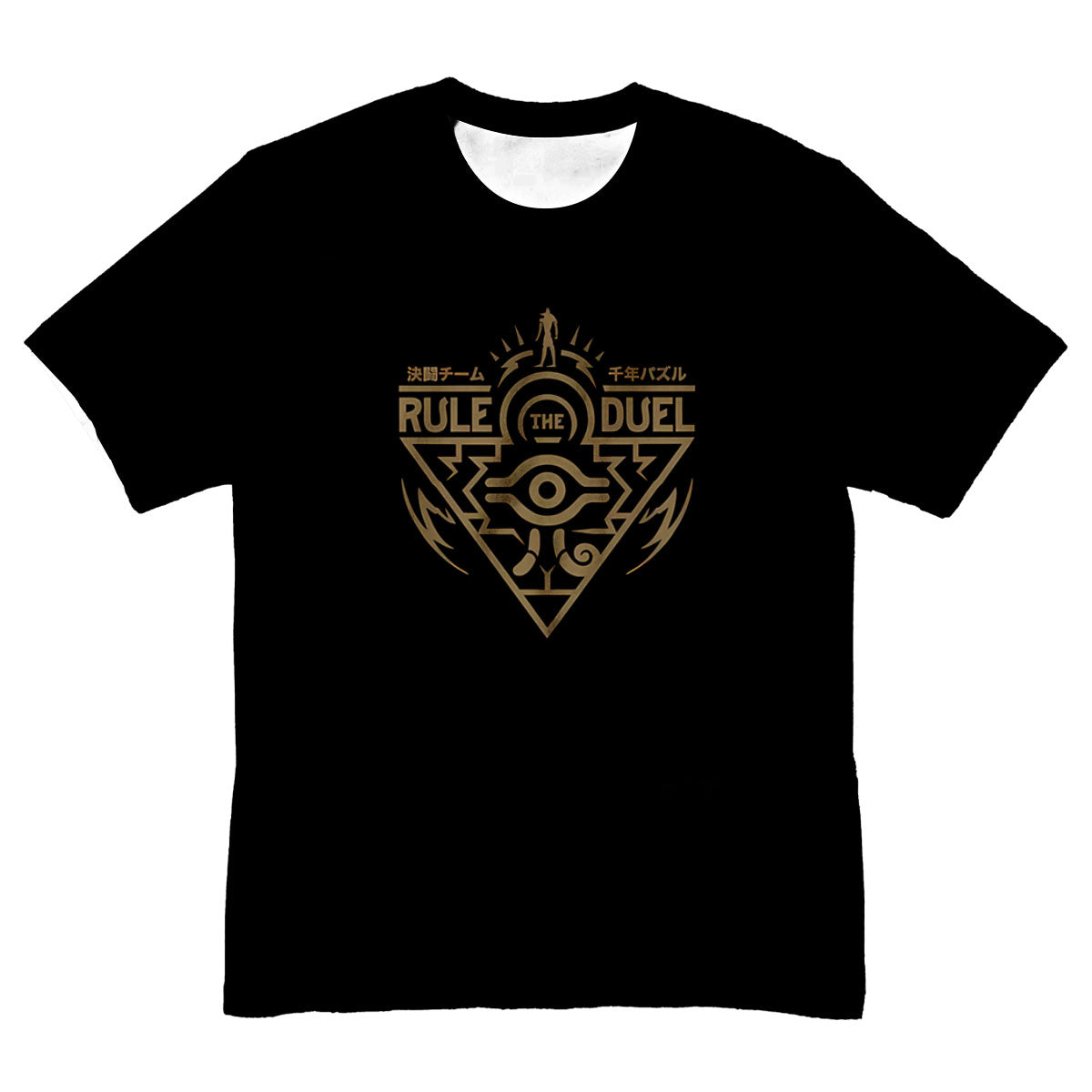 Yugioh Millennium Eye Black Gold Emblem Anime Apparel