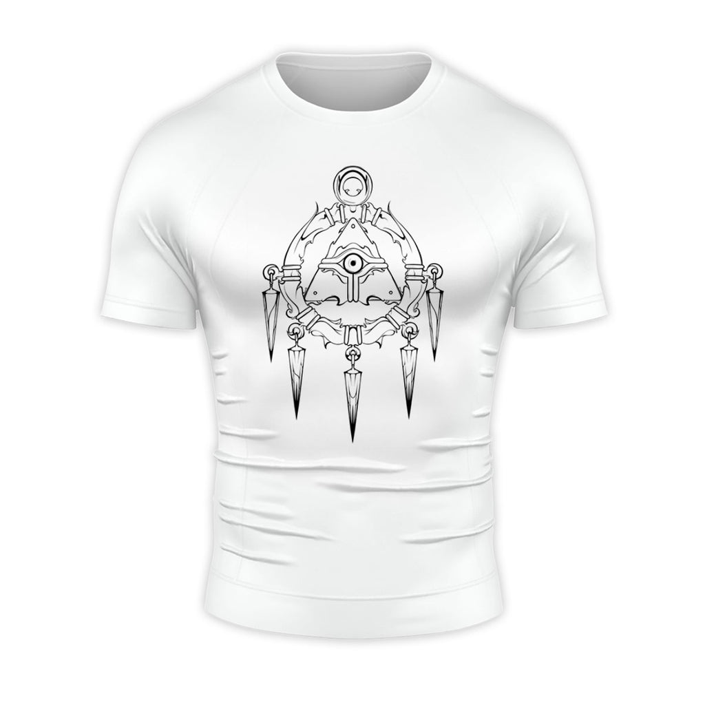 Yugioh Millennium Ring Black And White Design Anime Apparel