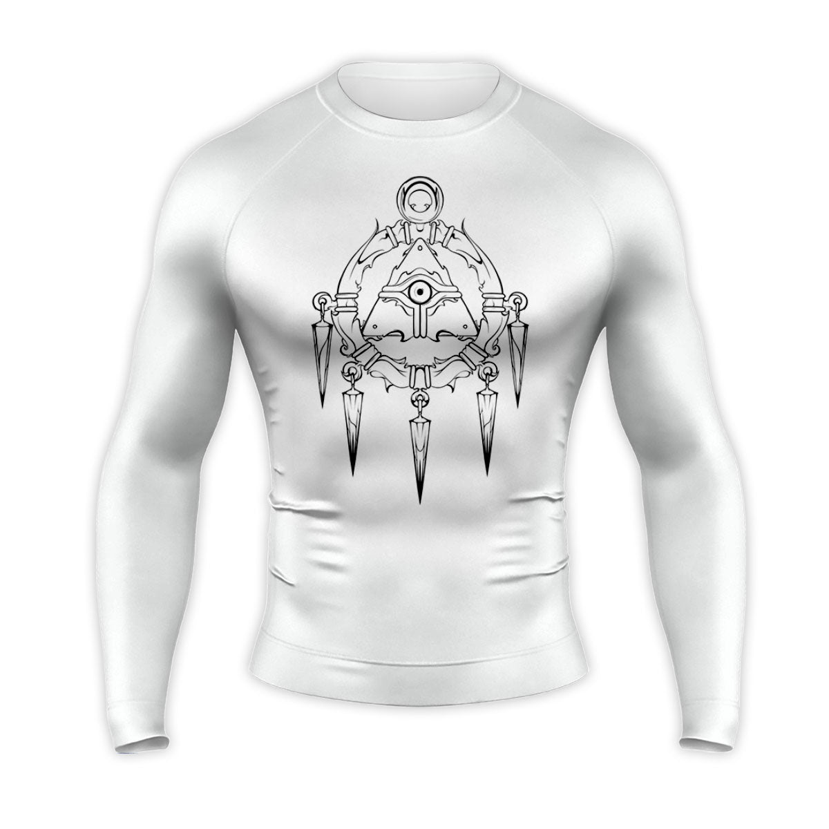 Yugioh Millennium Ring Black And White Design Anime Apparel