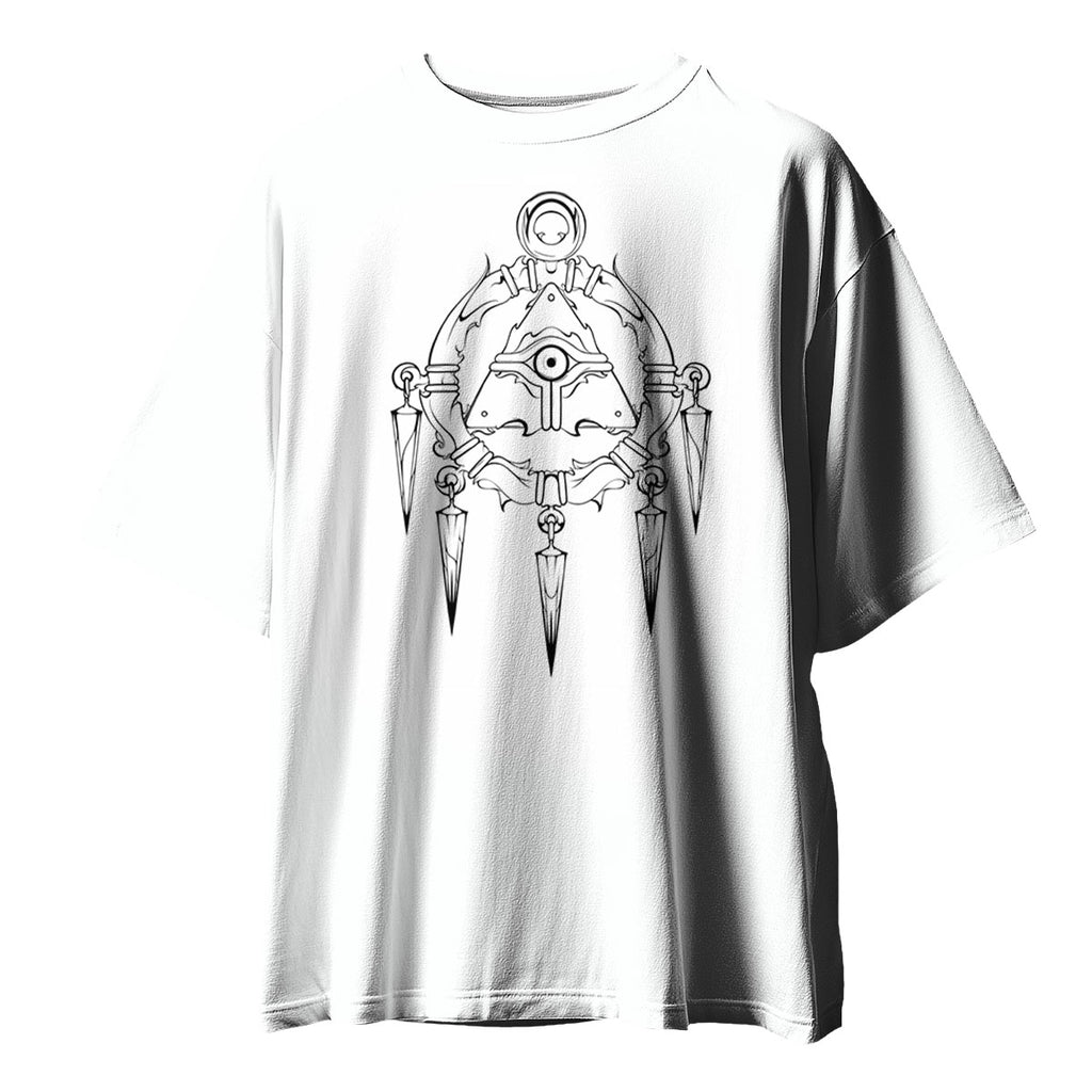 Yugioh Millennium Ring Black And White Design Anime Apparel