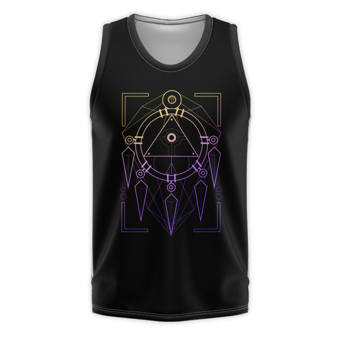 Yugioh Millennium Ring Black Purple Geometric Pattern Design Anime Apparel