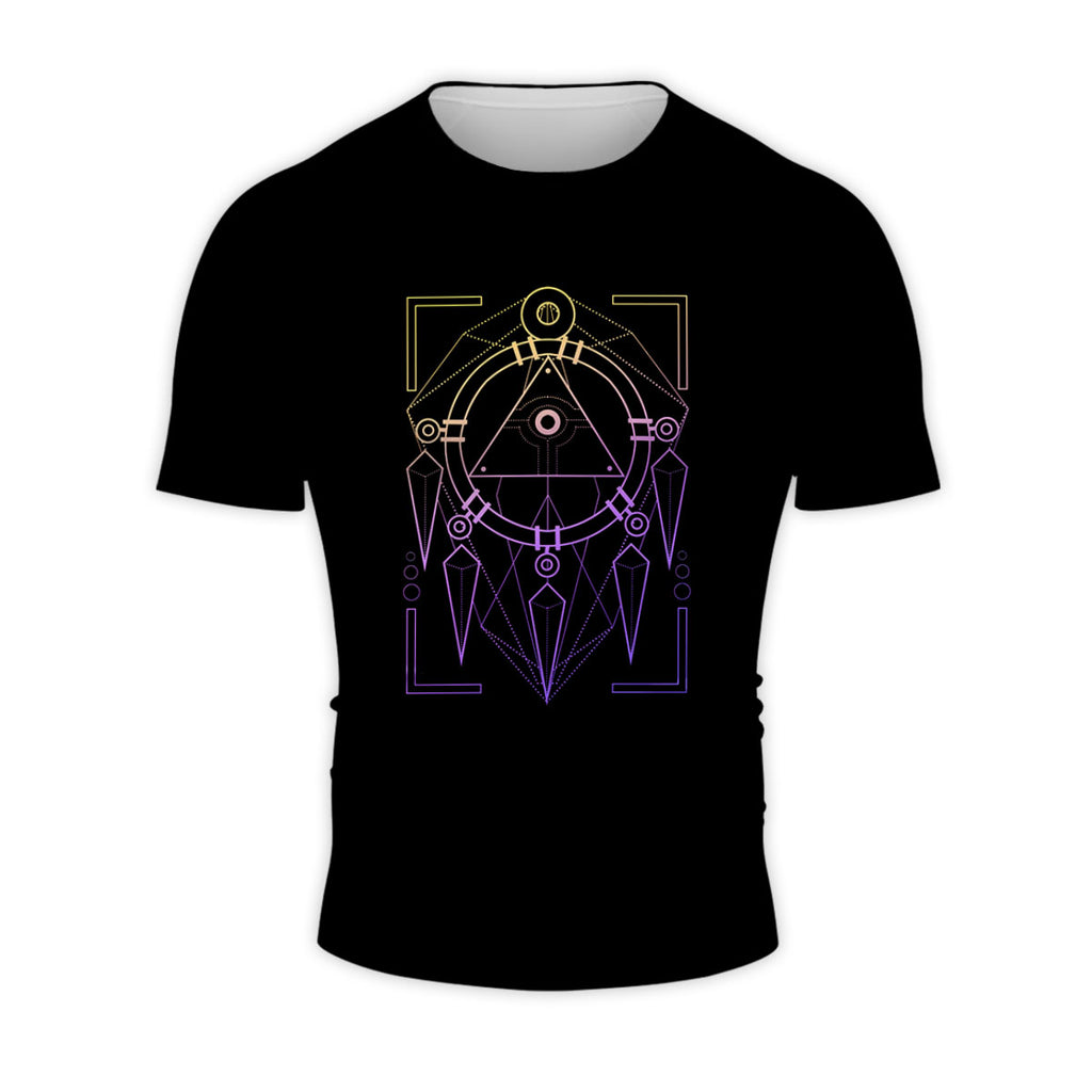 Yugioh Millennium Ring Black Purple Geometric Pattern Design Anime Apparel
