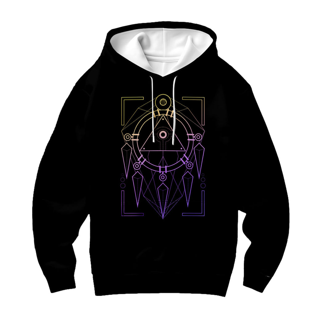 Yugioh Millennium Ring Black Purple Geometric Pattern Design Anime Apparel