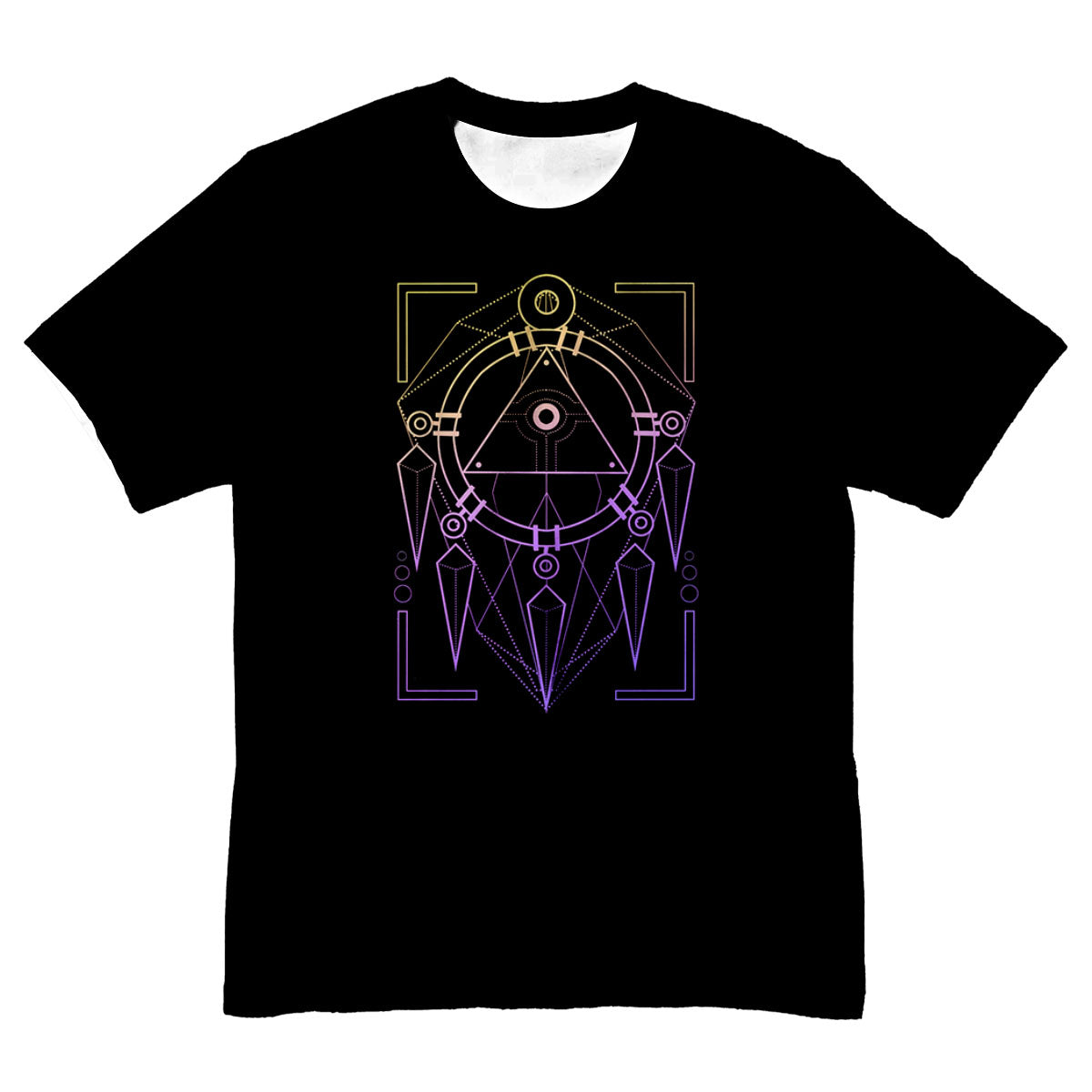 Yugioh Millennium Ring Black Purple Geometric Pattern Design Anime Apparel