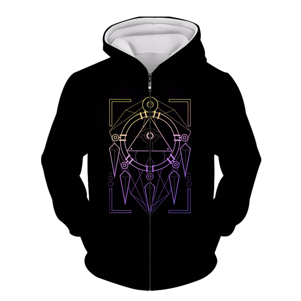 Yugioh Millennium Ring Black Purple Geometric Pattern Design Anime Apparel