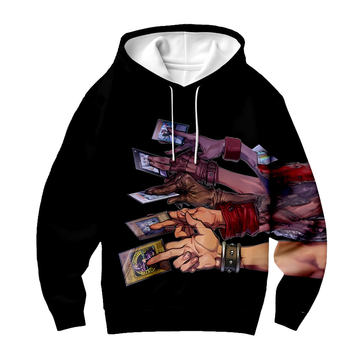 Yugioh Multi Armed Black Card Holder Anime Apparel