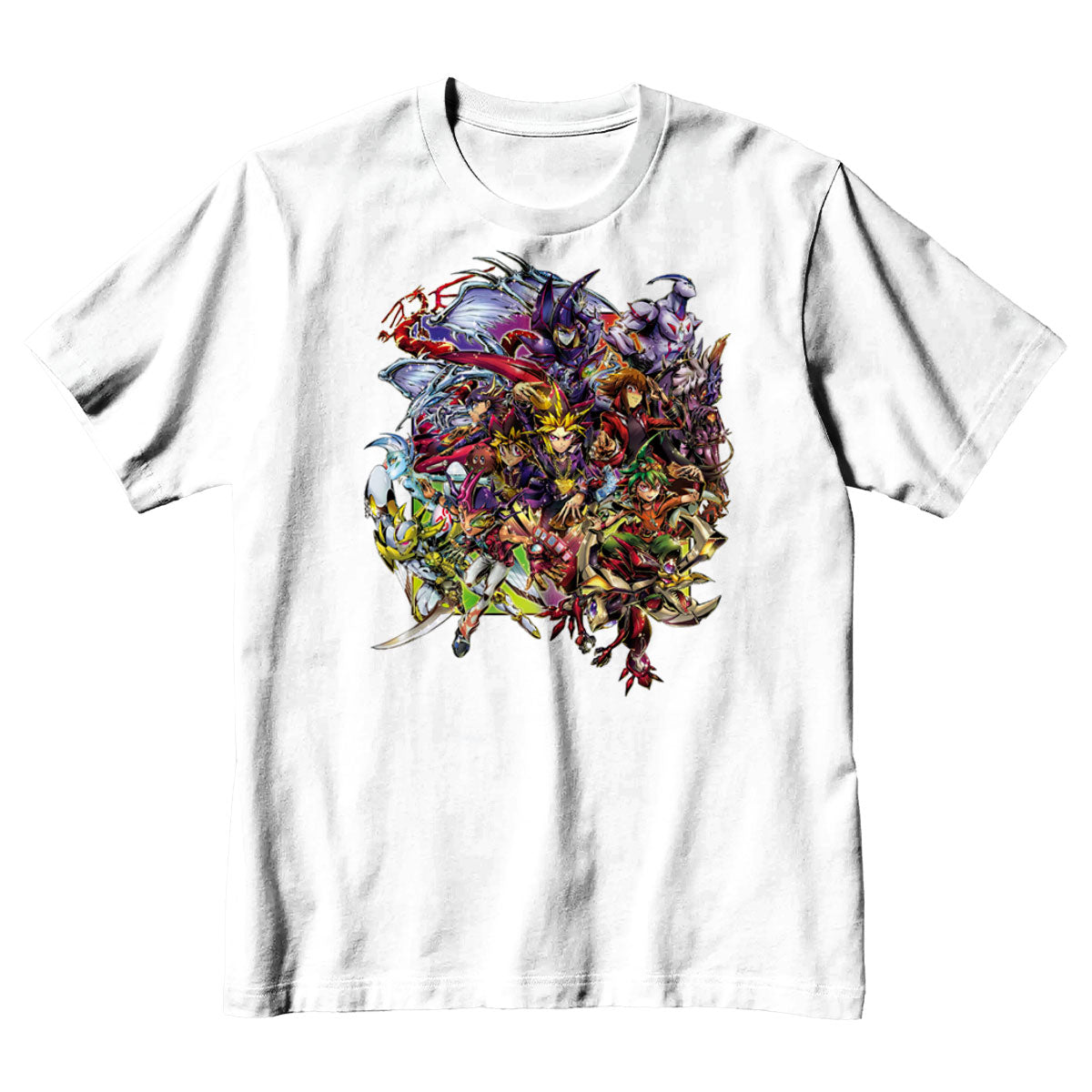 Yugioh! Multicolored Character Group Vibrant Design Anime Apparel