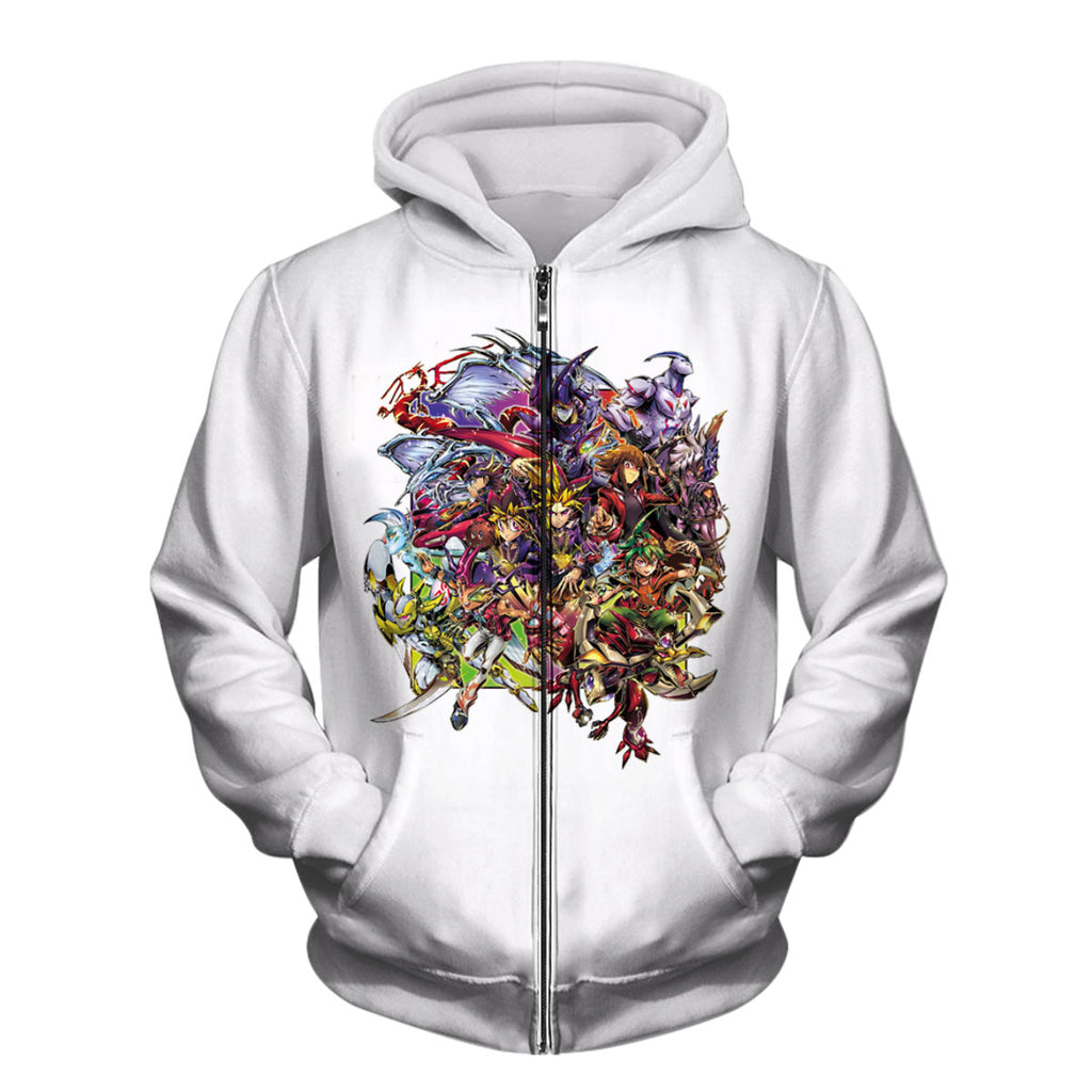 Yugioh! Multicolored Character Group Vibrant Design Anime Apparel