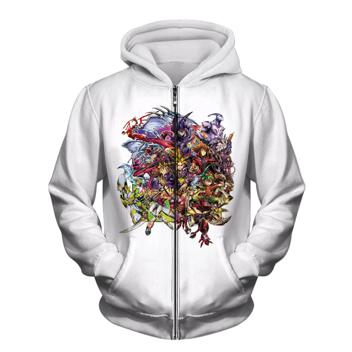 Yugioh! Multicolored Character Group Vibrant Design Anime Apparel