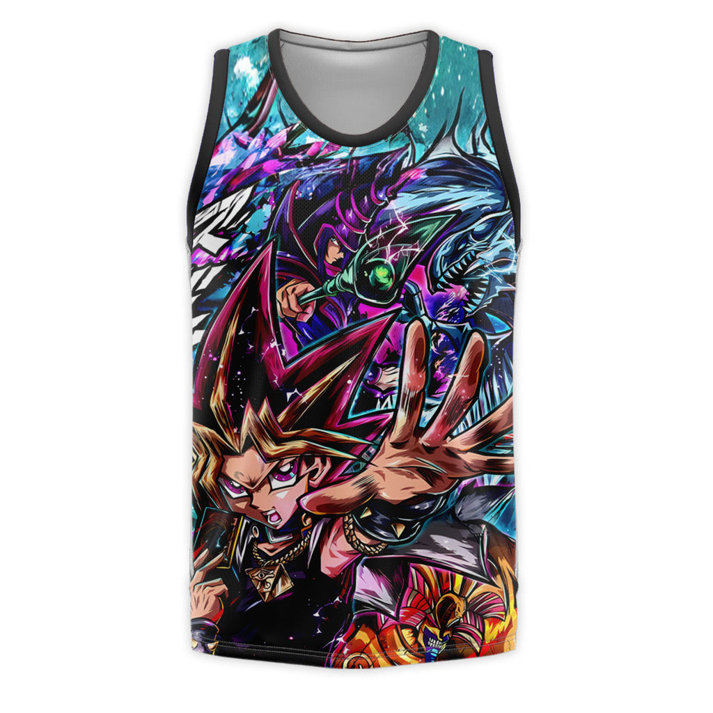 Yugioh Mysterious Green Aura Yugi In Card Battle Anime Apparel