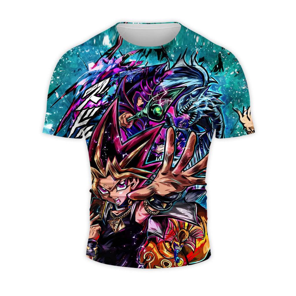 Yugioh Mysterious Green Aura Yugi In Card Battle Anime Apparel